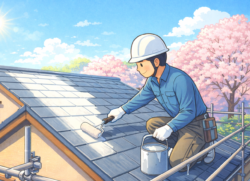 渋川市　U様邸　離れ屋根塗装・板金工事